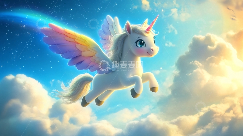 高清大图下载【趣麦麦图】梦幻小马独角兽1