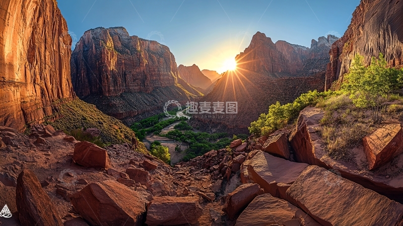 高清大图下载【趣麦麦图】星星峡日出