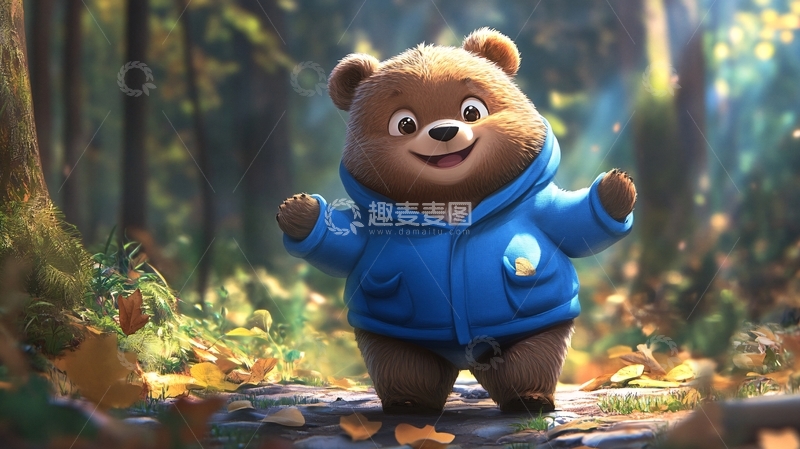 高清大图下载【趣麦麦图】功夫小熊2