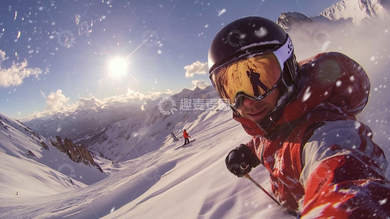 高清大图下载【趣麦麦图】滑雪壁纸7