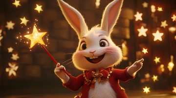 魔法兔子与红星棒