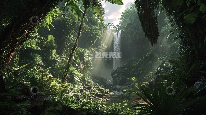 高清大图下载【趣麦麦图】热带雨林壁纸7