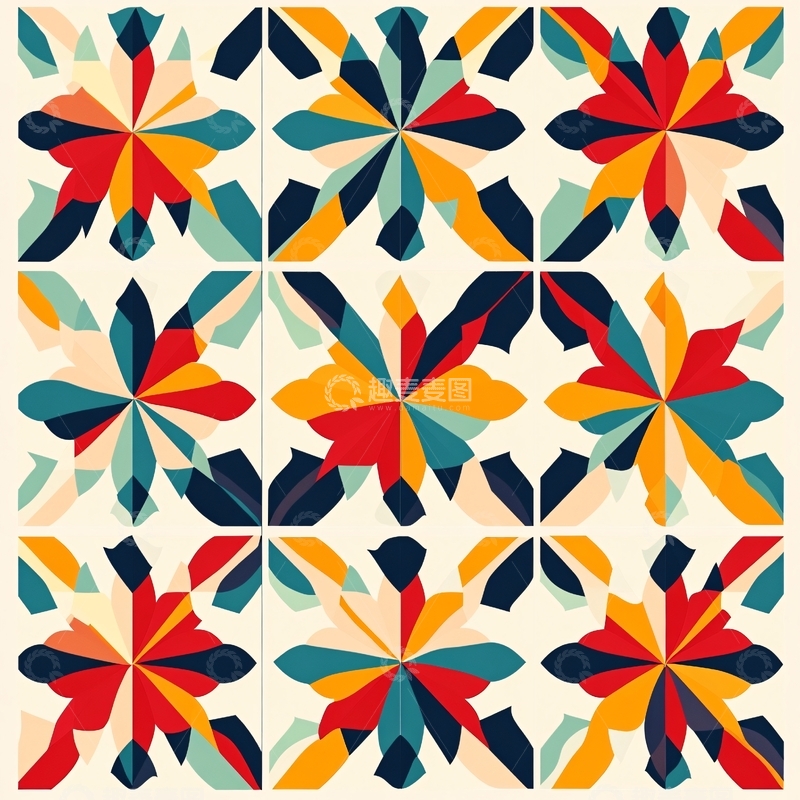 高清大图下载【趣麦麦图】花砖设计