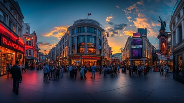 街头风光全景图