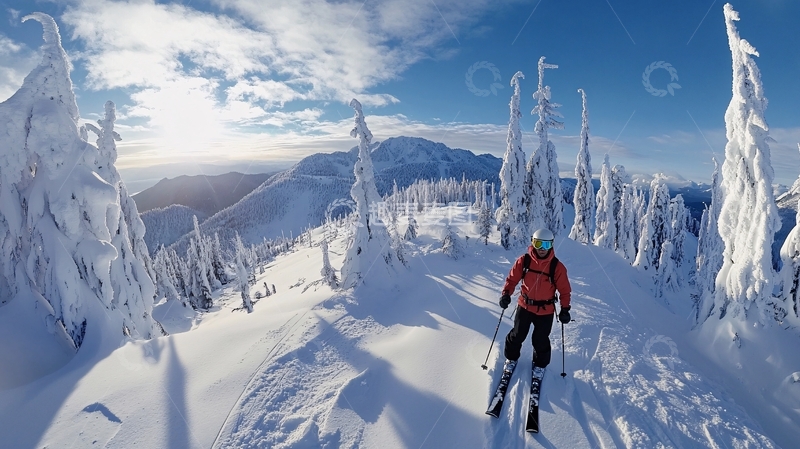 高清大图下载【趣麦麦图】滑雪全景2