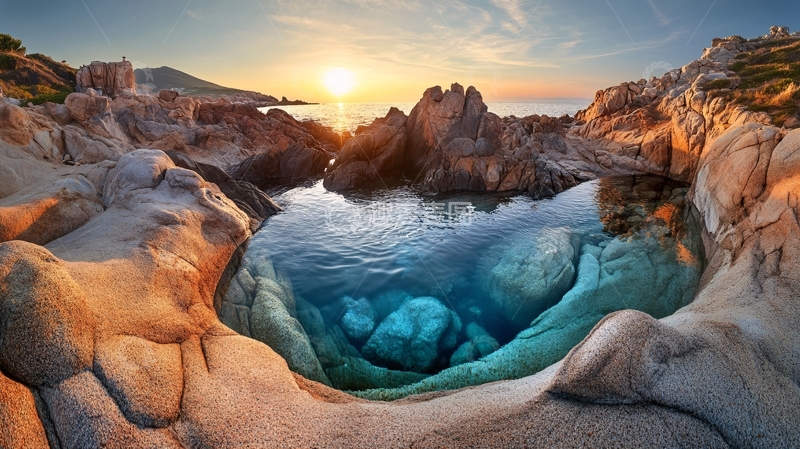 高清大图下载【趣麦麦图】岩洞岩石海礁