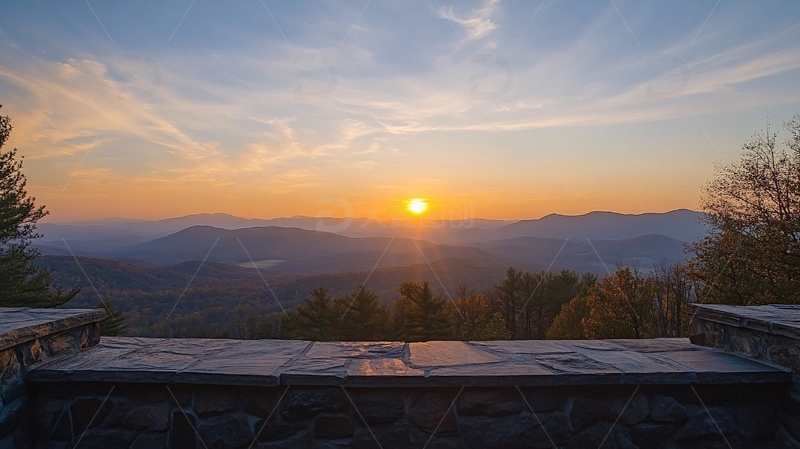 高清大图下载【趣麦麦图】帽儿山日出