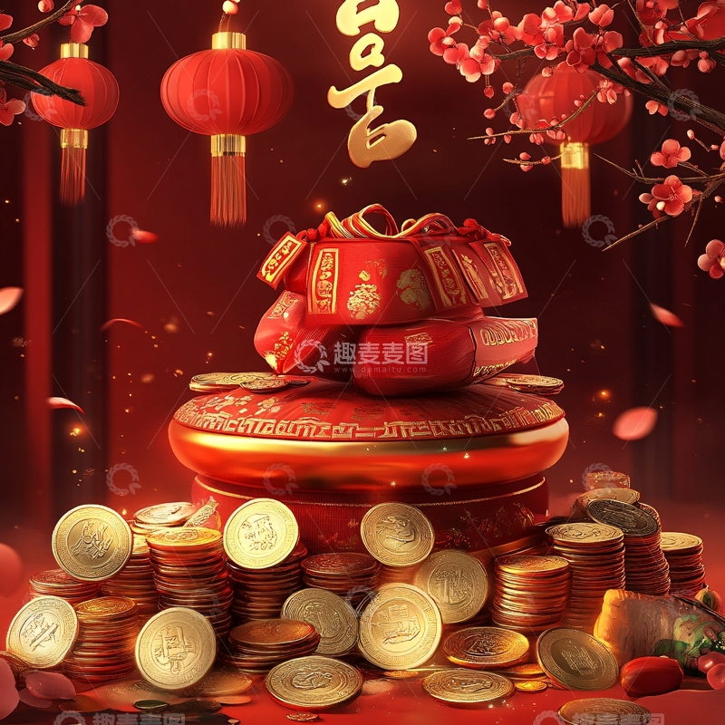 高清大图下载【趣麦麦图】新年堆头小景3