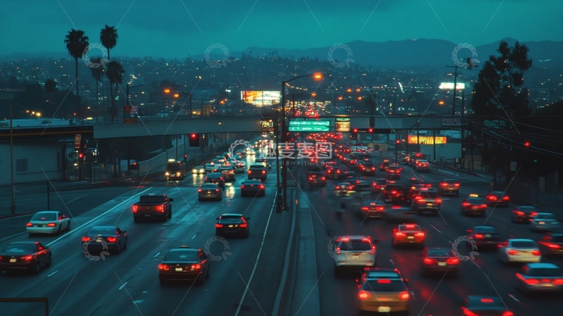 高清大图下载【趣麦麦图】洛杉矶交通5