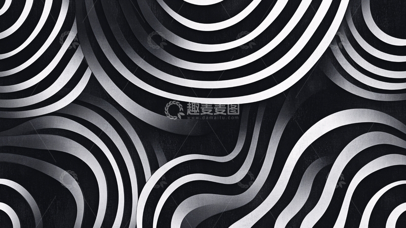 高清大图下载【趣麦麦图】弯曲线条质感纹理