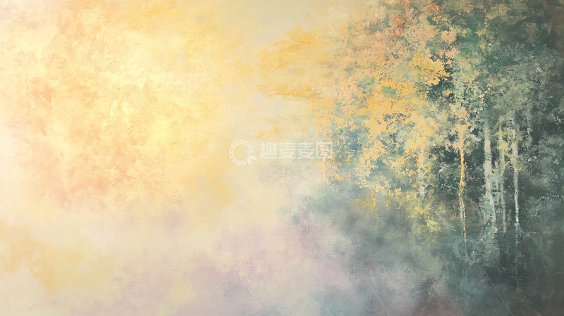高清大图下载【趣麦麦图】泼墨水彩森林2