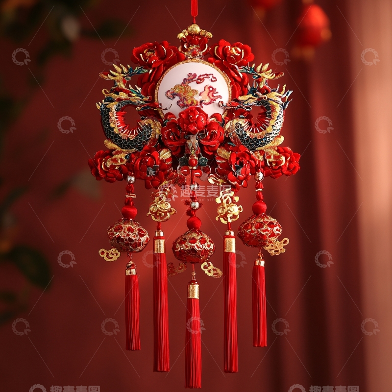 高清大图下载【趣麦麦图】新年挂件1