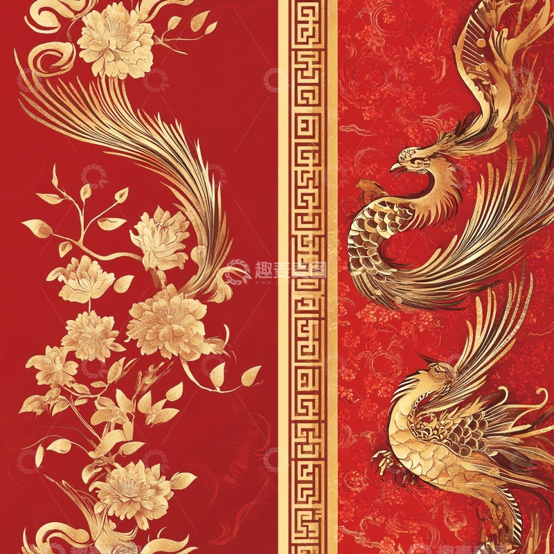 高清大图下载【趣麦麦图】经典古风龙凤图