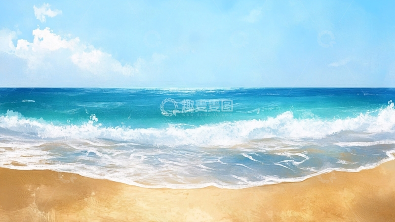 高清大图下载【趣麦麦图】宽幅海景图