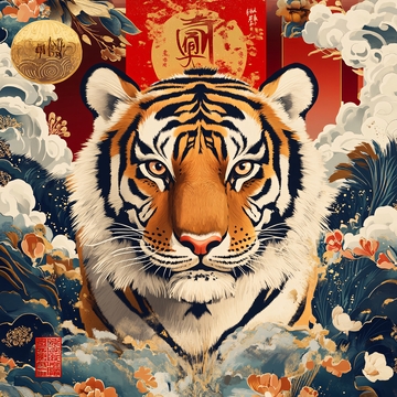 虎年包装插画