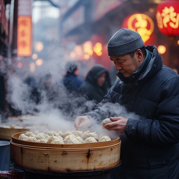 热气腾腾的粘豆包1