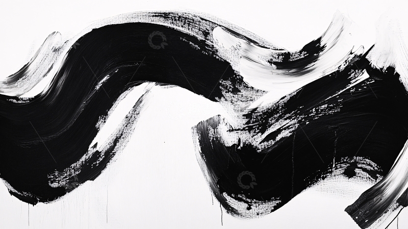 高清大图下载【趣麦麦图】抽象水墨禅意墨韵