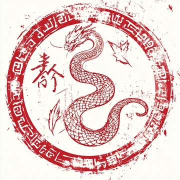 蛇年印花素材1