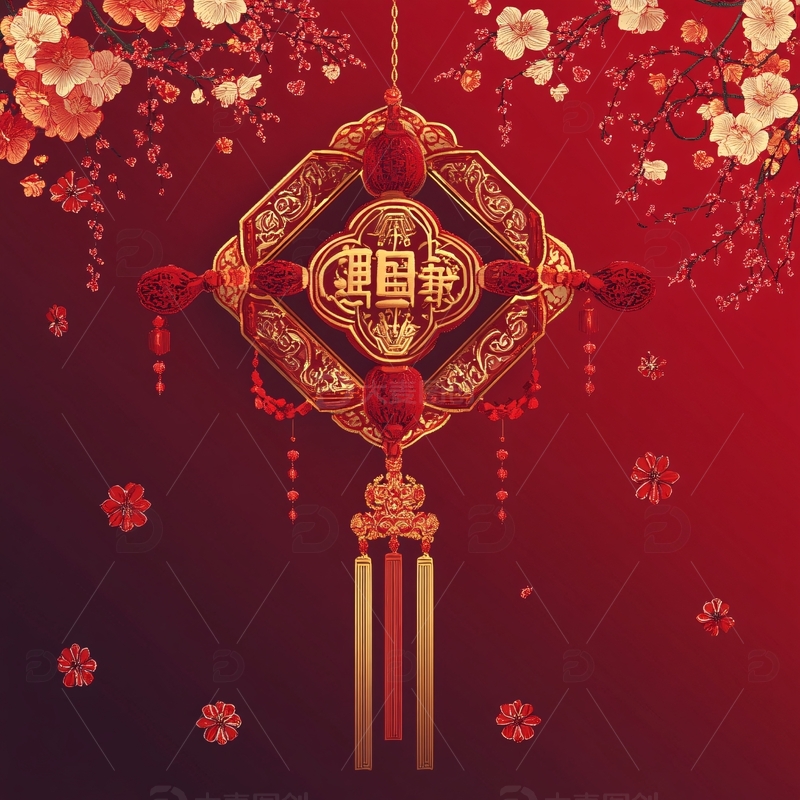 高清大图下载【趣麦麦图】恭贺新春挂饰