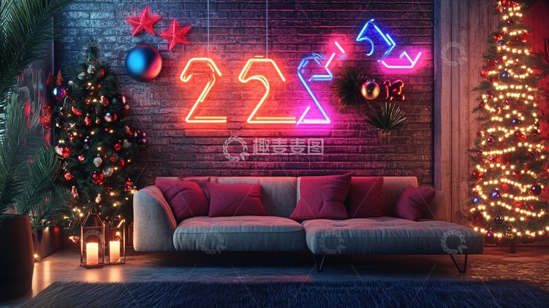 高清大图下载【趣麦麦图】数字动态光影