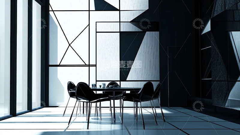 高清大图下载【趣麦麦图】抽象桌椅