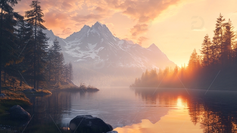 高清大图下载【趣麦麦图】大幅高清山水日出17