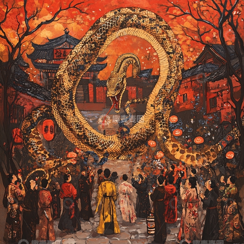 高清大图下载【趣麦麦图】蛇年插画合集1