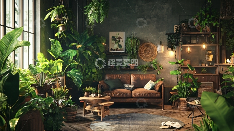 高清大图下载【趣麦麦图】-森系绿植展示区