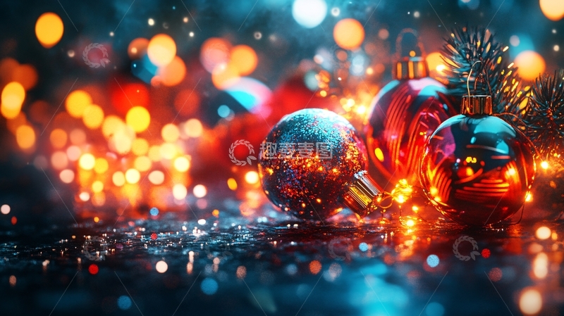 高清大图下载【趣麦麦图】圣诞节日氛围背景