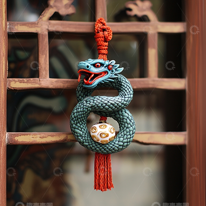 高清大图下载【趣麦麦图】生肖龙装饰挂饰