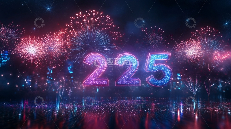 高清大图下载【趣麦麦图】新年灯光秀