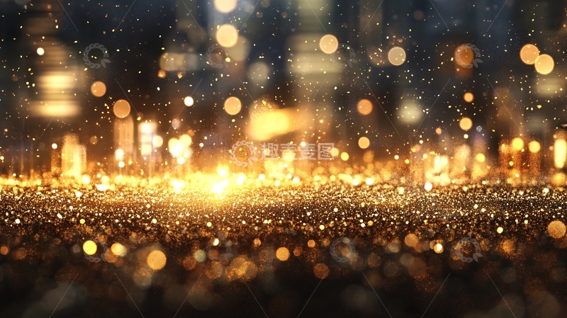 高清大图下载【趣麦麦图】城市光晕背景