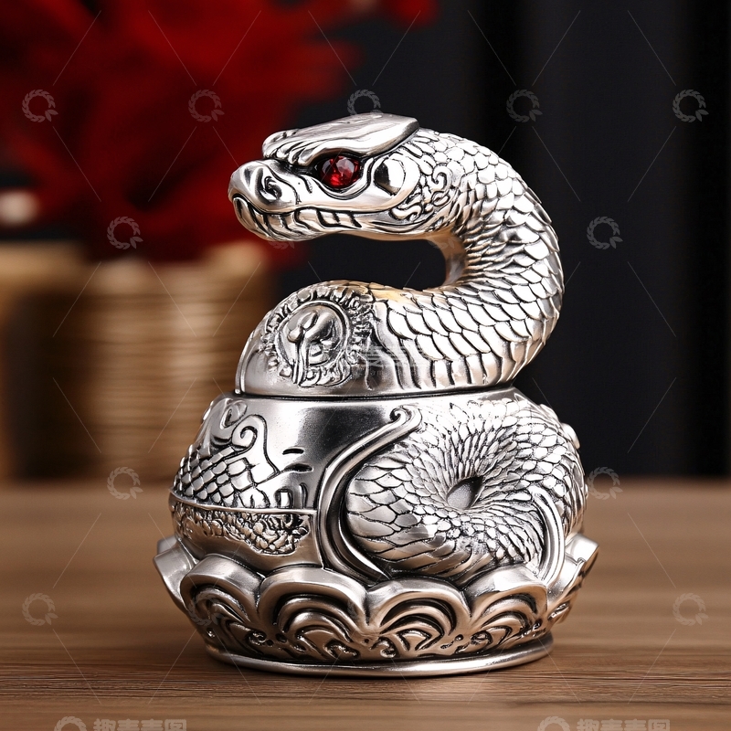 高清大图下载【趣麦麦图】卡通生肖蛇摆件