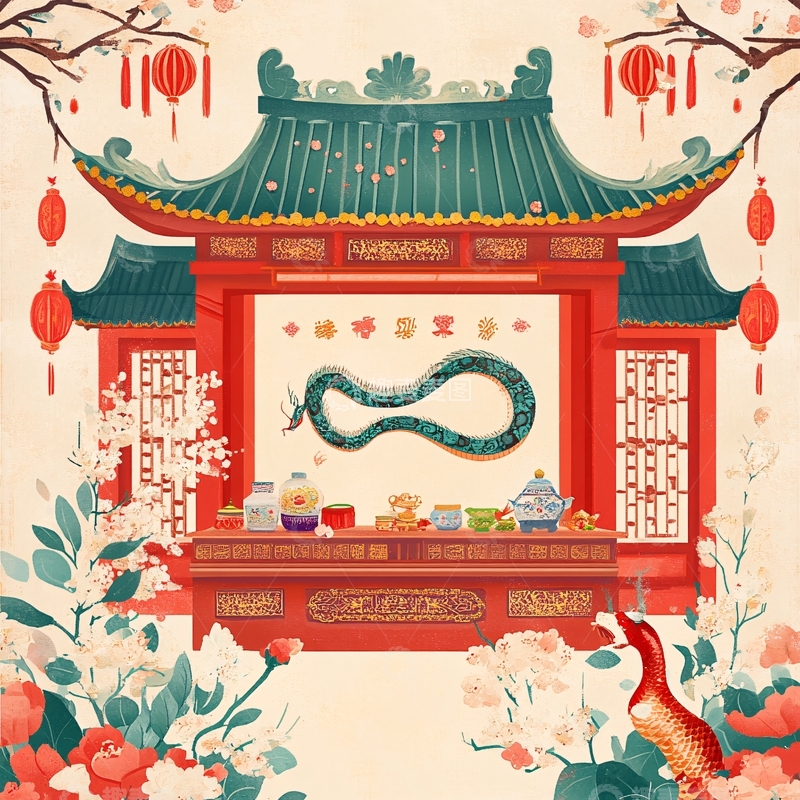 高清大图下载【趣麦麦图】蛇年插画合集7