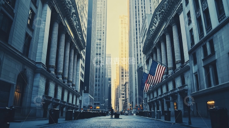 高清大图下载【趣麦麦图】纽约华尔街