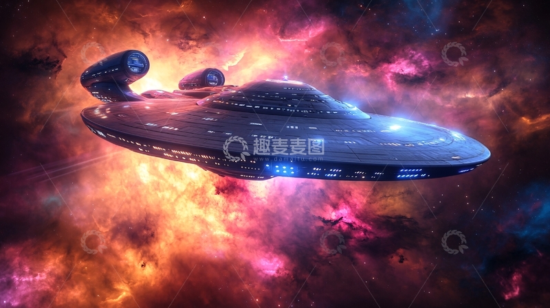 高清大图下载【趣麦麦图】超光速飞船3
