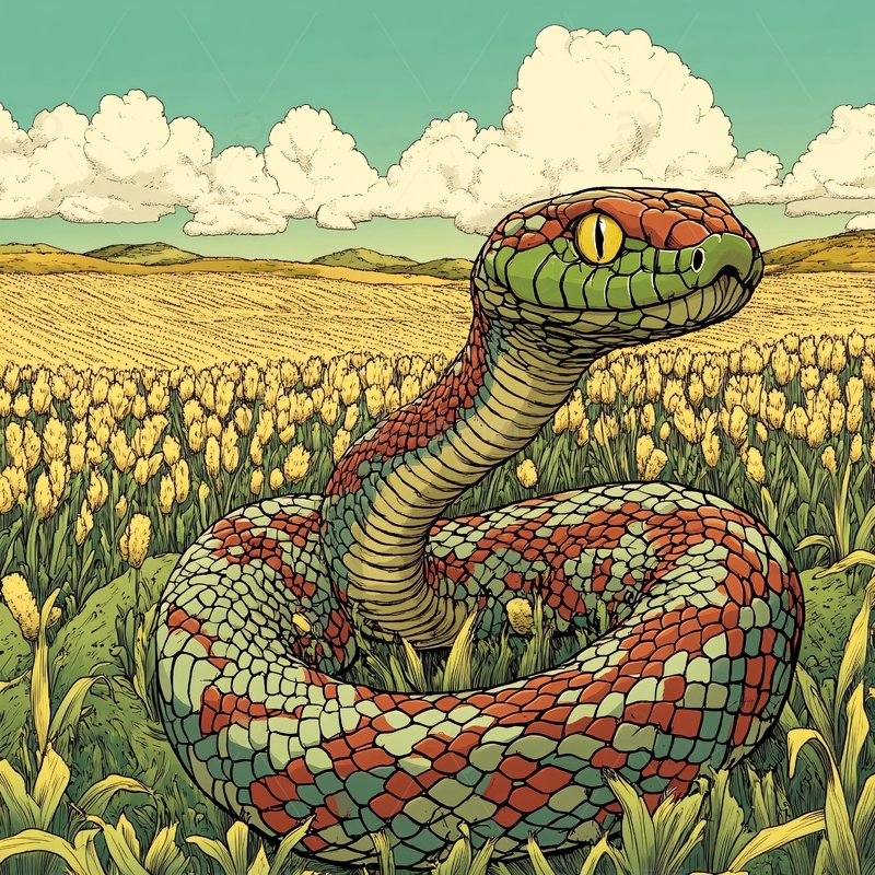 苏花蛇菰包装插画1