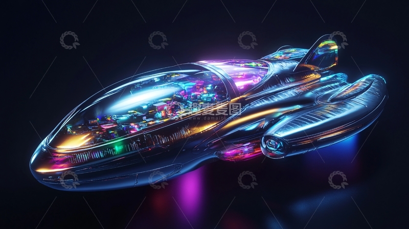 高清大图下载【趣麦麦图】超光速飞船2