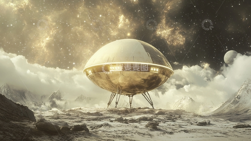 高清大图下载【趣麦麦图】科幻飞碟
