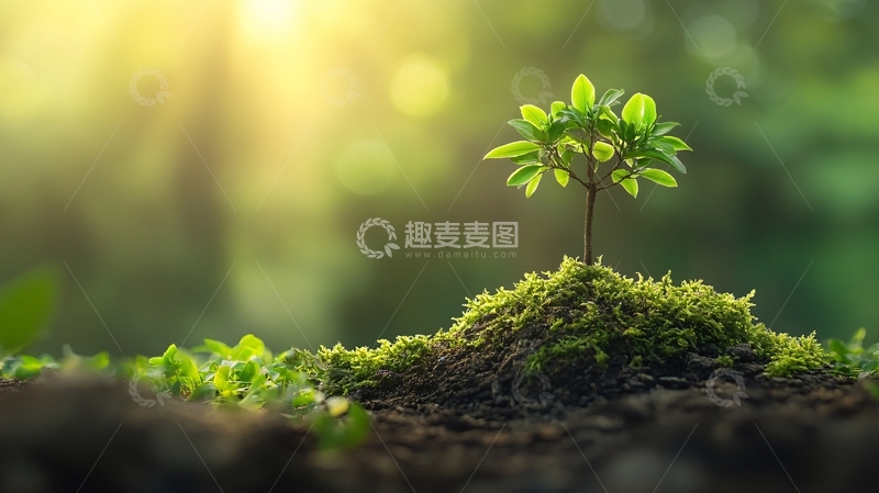 高清大图下载【趣麦麦图】生命发芽生长1