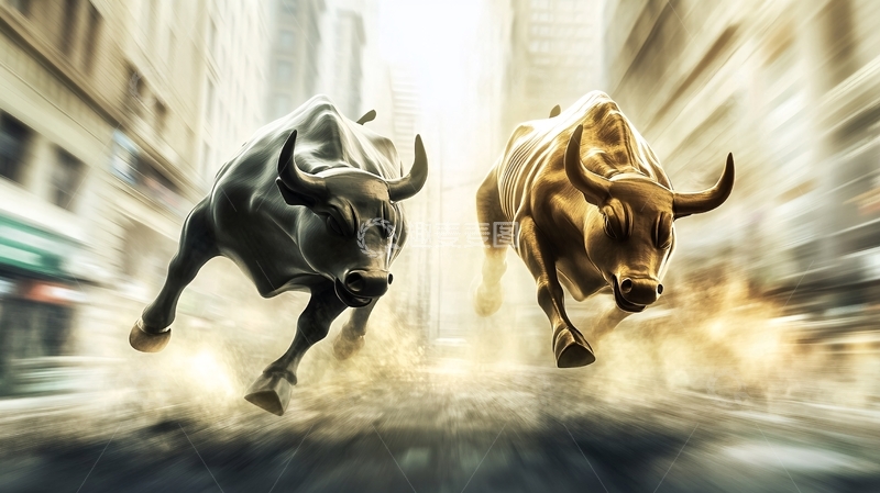 高清大图下载【趣麦麦图】牛市图片素材下载