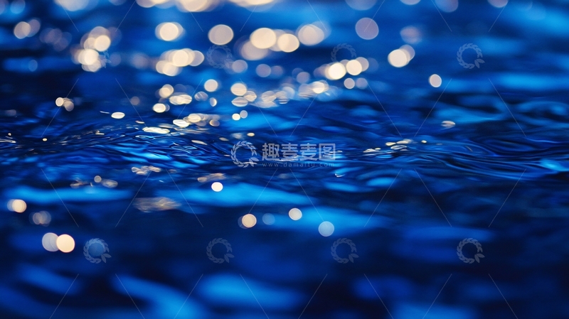 高清大图下载【趣麦麦图】蓝光水纹