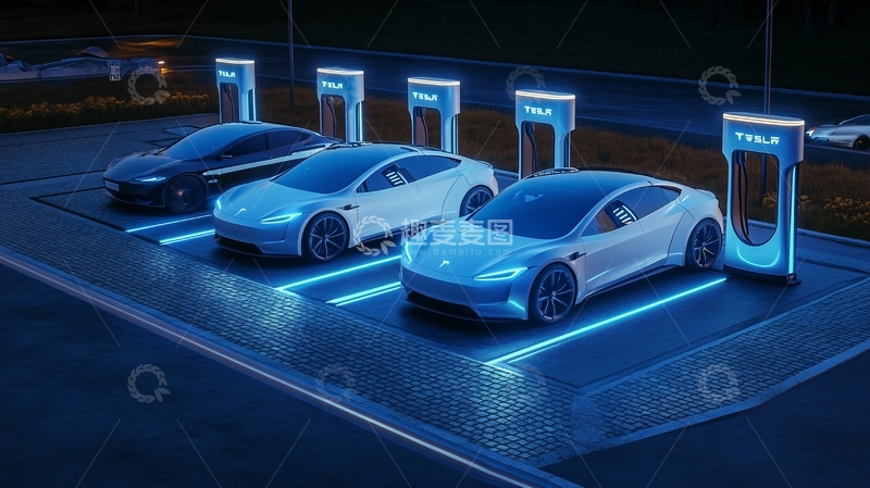 高清大图下载【趣麦麦图】超级充电车位