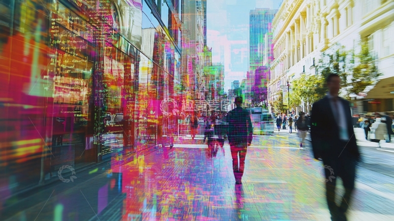 高清大图下载【趣麦麦图】快节奏都市生活1