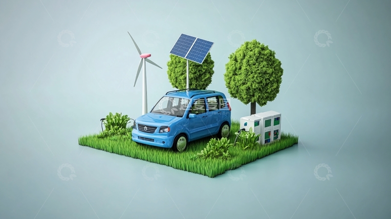 高清大图下载【趣麦麦图】新能源汽车素材