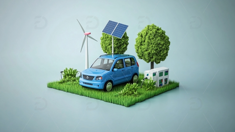 高清大图下载【趣麦麦图】新能源汽车素材