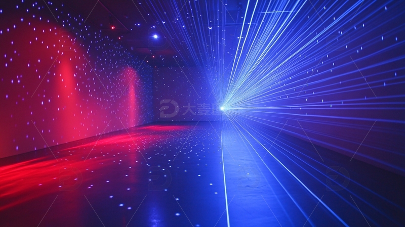 高清大图下载【趣麦麦图】科幻灯光走廊10