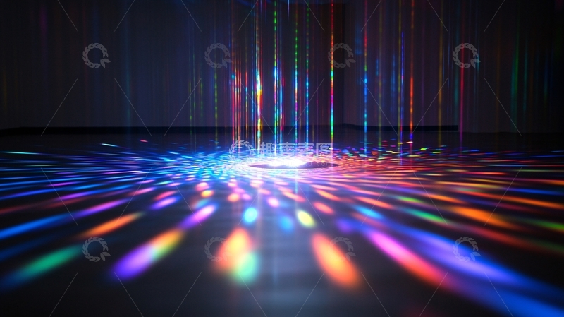 高清大图下载【趣麦麦图】色彩斑斓梦幻灯光1