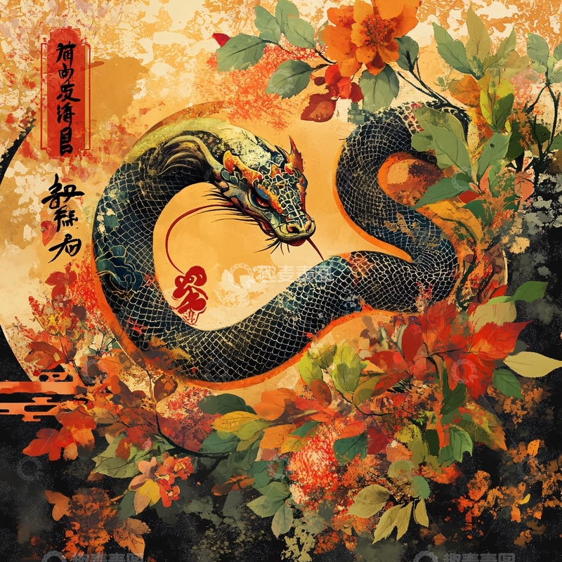 高清大图下载【趣麦麦图】辰龙巳蛇1