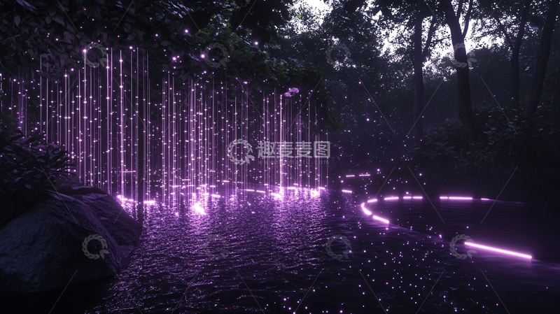 高清大图下载【趣麦麦图】特效灯光